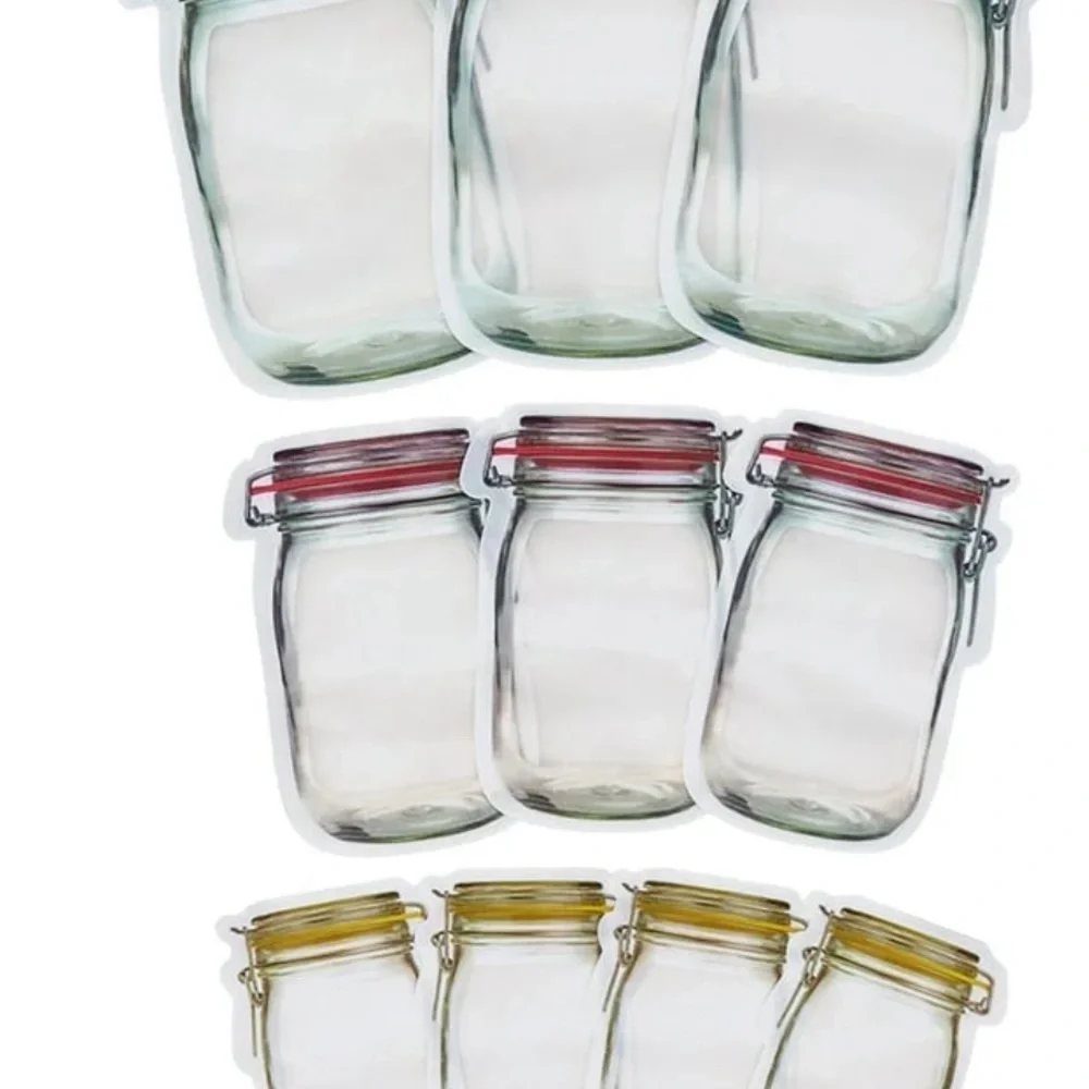 Reusable Mason Snack Bags- set of 2